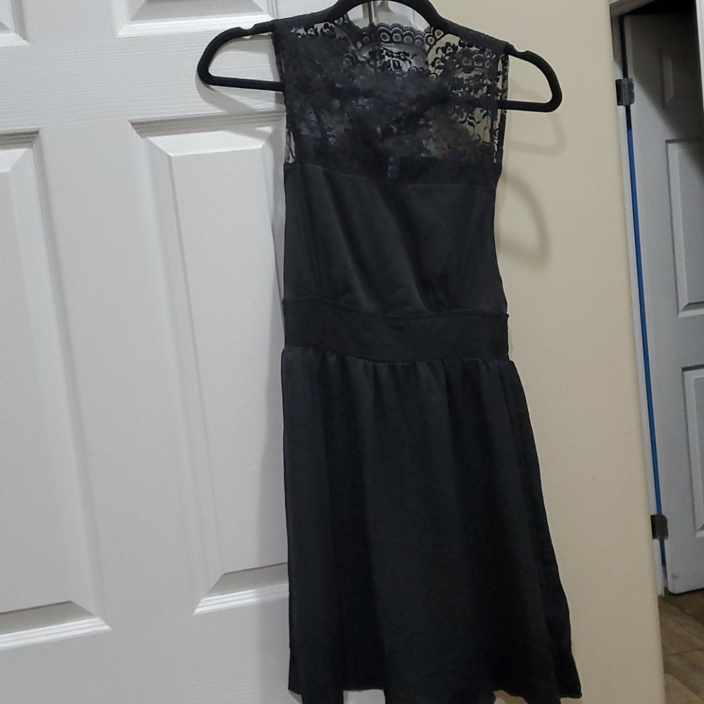Black lace dress